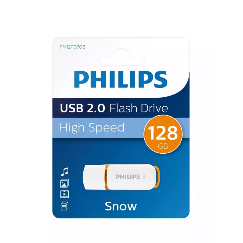 Pen USB Philips FM12FD70B 128 GB USB Type-A 2.0 Branco