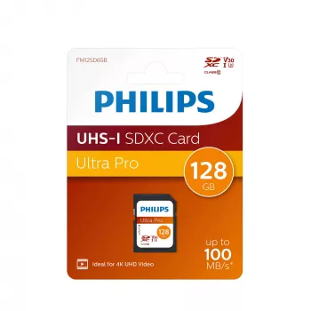 Cartão de memória Philips 128 GB SDXC UHS-I FM12SD65B