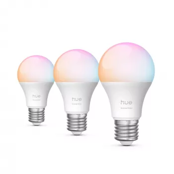 Philips Hue White and colour ambience Essential A60 – lâmpada inteligente E27 – 806 lm – 8W – pack de 3