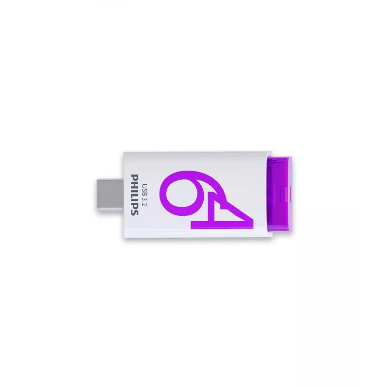 Philips Click Pen USB 64 GB USB Type-C 3.2 Gen 1 (3.1 Gen 1) violeta, branco