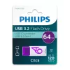 Philips Click Pen USB 64 GB USB Type-C 3.2 Gen 1 (3.1 Gen 1) violeta, branco