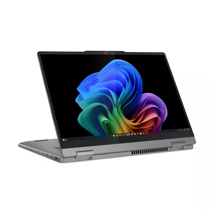Lenovo IdeaPad 5 2-in-1 14Q8X9 83GH000YGE Copilot+ PC portátil conversível, 35,6 cm (14 polegadas) WUXGA 1920x1200 OLED ecrã tátil, Snapdragon X Plus X1P-42-100, 16 GB LPDDR5x, 1 TB SSD, Wi-Fi 7 (802.11be), Windows 11 Home, teclado alemão, Luna Grey