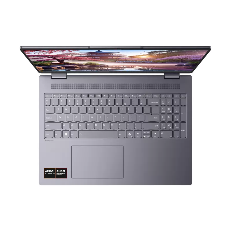 Lenovo IdeaPad 5 2-in-1 16AKP10 83KU0012GE Copilot+ PC portátil convertível, 40,6 cm (16 polegadas) WUXGA 1920x1200 ecrã tátil, AMD Ryzen AI 7 350, AMD Radeon 860M, 16 GB LPDDR5x, 1 TB SSD, Windows 11 Home, teclado alemão, cinzento