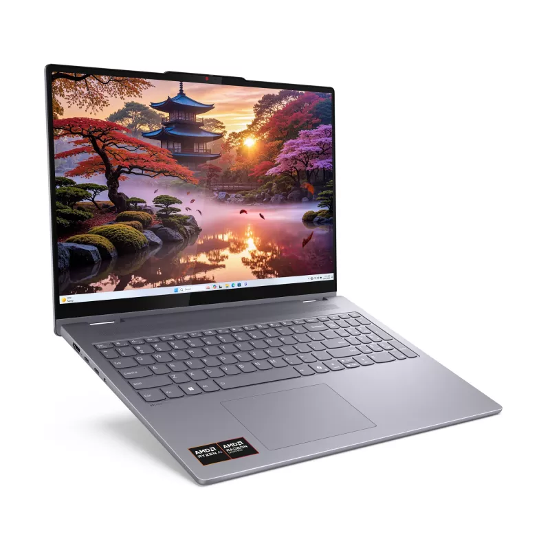 Lenovo IdeaPad 5 2-in-1 16AKP10 83KU0012GE Copilot+ PC portátil convertível, 40,6 cm (16 polegadas) WUXGA 1920x1200 ecrã tátil, AMD Ryzen AI 7 350, AMD Radeon 860M, 16 GB LPDDR5x, 1 TB SSD, Windows 11 Home, teclado alemão, cinzento