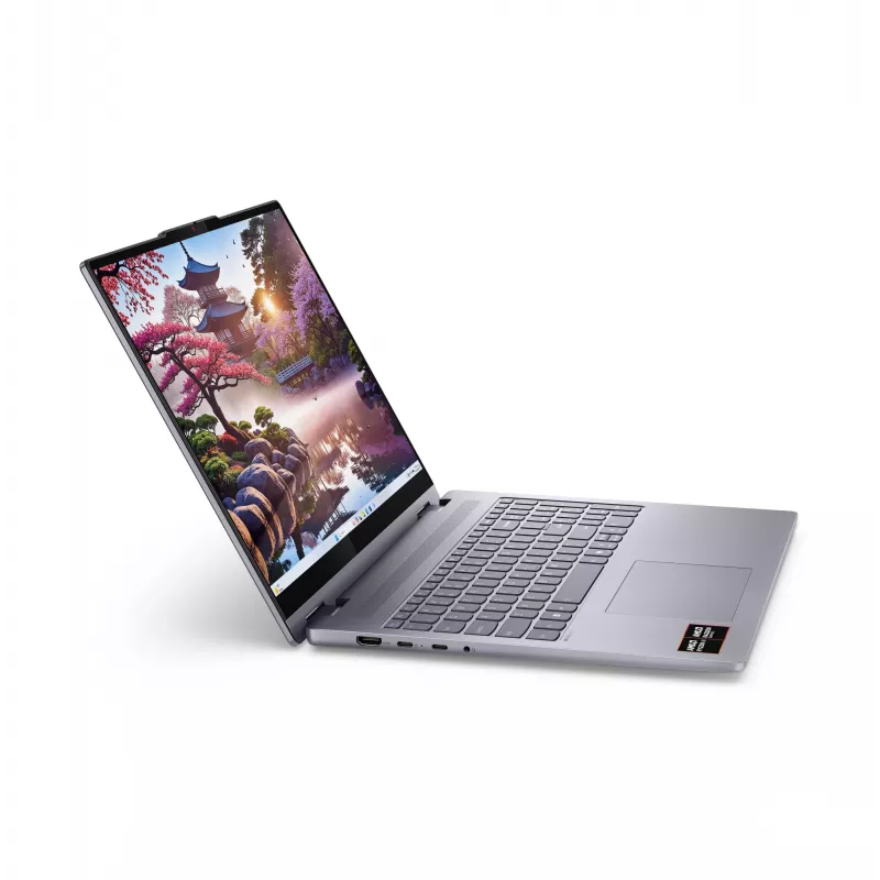 Lenovo IdeaPad 5 2-in-1 16AKP10 83KU0012GE Copilot+ PC portátil convertível, 40,6 cm (16 polegadas) WUXGA 1920x1200 ecrã tátil, AMD Ryzen AI 7 350, AMD Radeon 860M, 16 GB LPDDR5x, 1 TB SSD, Windows 11 Home, teclado alemão, cinzento