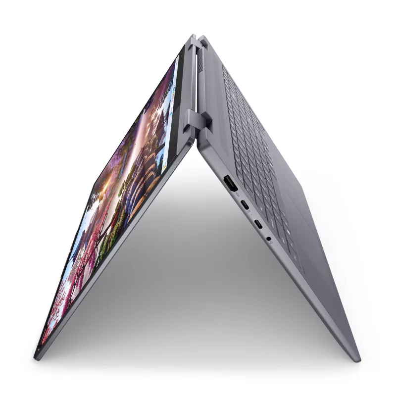 Lenovo IdeaPad 5 2-in-1 16AKP10 83KU0012GE Copilot+ PC portátil convertível, 40,6 cm (16 polegadas) WUXGA 1920x1200 ecrã tátil, AMD Ryzen AI 7 350, AMD Radeon 860M, 16 GB LPDDR5x, 1 TB SSD, Windows 11 Home, teclado alemão, cinzento