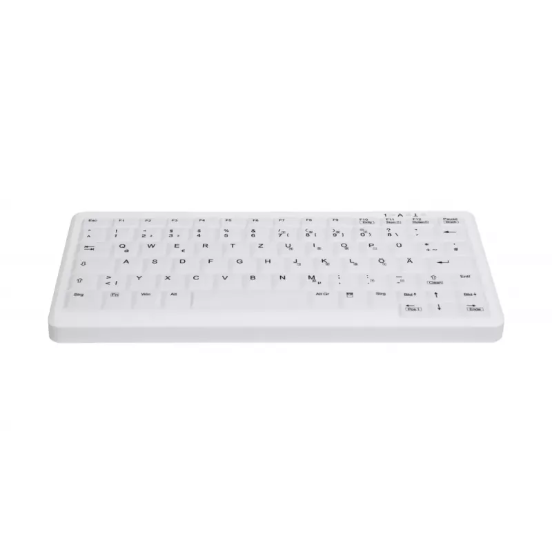Teclado médico Contour Design Active Key Contour ClassicClean Tampa removível Mini Sem fios Branco C4110