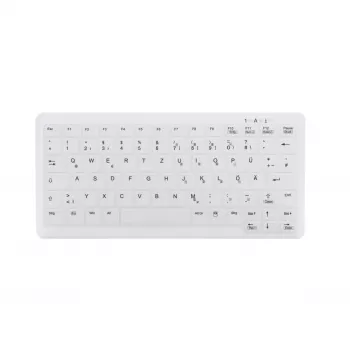 Teclado médico Contour Design Active Key Contour ClassicClean Tampa removível Mini Sem fios Branco C4110