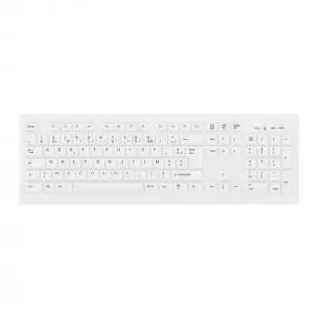 Teclado médico Contour Design Active Key Contour ClassicClean Tampa removível Tamanho completo Sem fios Branco C8100