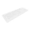 Teclado médico Contour Design Active Key Contour ClassicClean Tampa removível Tamanho completo Sem fios Branco C8100