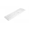 Teclado Contour Design Active Key AK-C8100F-U1-W/US Médico USB QWERTY Inglês Americano Branco