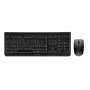 Teclado e rato CHERRY DW 3000 Universal RF Sem fios AZERTY Belga Preto