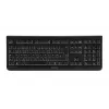 Teclado e rato CHERRY DW 3000 Universal RF Sem fios AZERTY Belga Preto