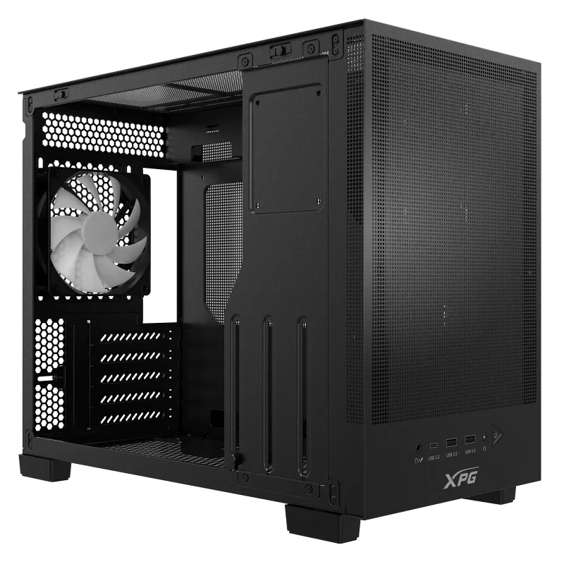 Caixa MID-TOWER XPG VALOR MESH NANO – Preto, Midi Tower, PC, Preto, micro ATX, Mini-ITX, SPCC, 17 cm
