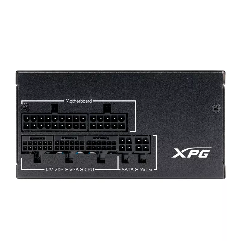 Fonte de alimentação XPG PYMCORE 850W SFX GOLD, 850 W, 100 - 240 V, 50/60 Hz, 10 A, 20 A, 70,8 A