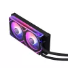 ADATA XPG Levante II 240 refrigeração líquida AIO para CPU, 240 mm, 2 ventoinhas ARGB de 120 mm, preto
