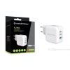 Carregador Conceptronic 3 portas 67W GaN USB PD com cabo USB-C, USB-C x 2, USB-A x 1, QC 3.0, PPS