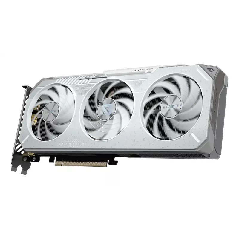 Placa gráfica GIGABYTE Radeon RX 9060 XT OC ICE — 16 GB GDDR6, 128-Bit, PCIe 5.0, 3 ventoinhas WINDFORCE