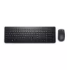 Conjunto de teclado e rato Dell KM3322W — sem fios RF, tamanho completo alemão QWERTZ, preto