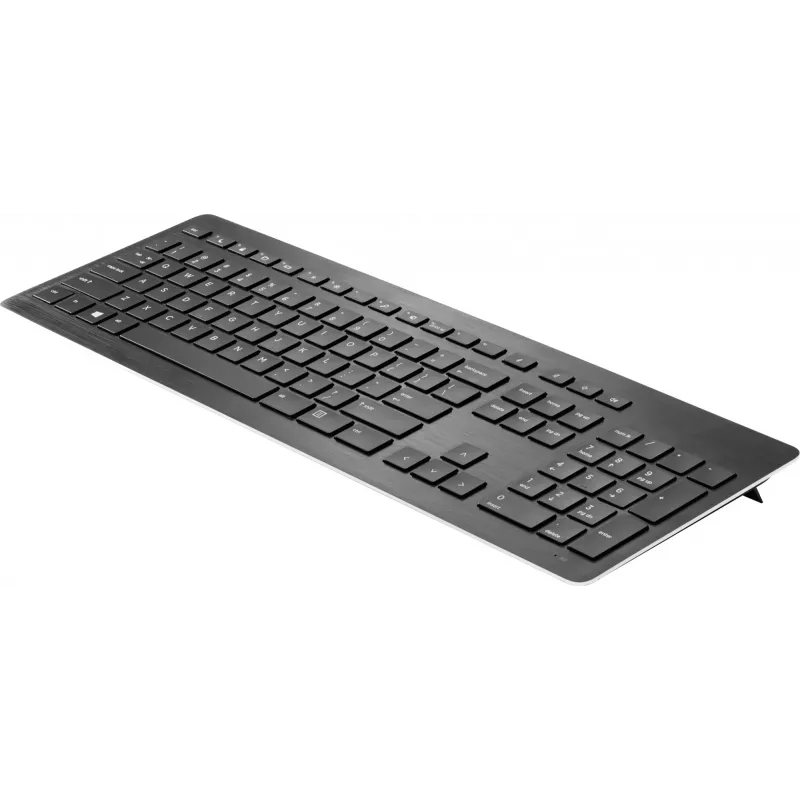 Teclado HP Wireless Premium, tamanho completo, sem fios, membrana, preto