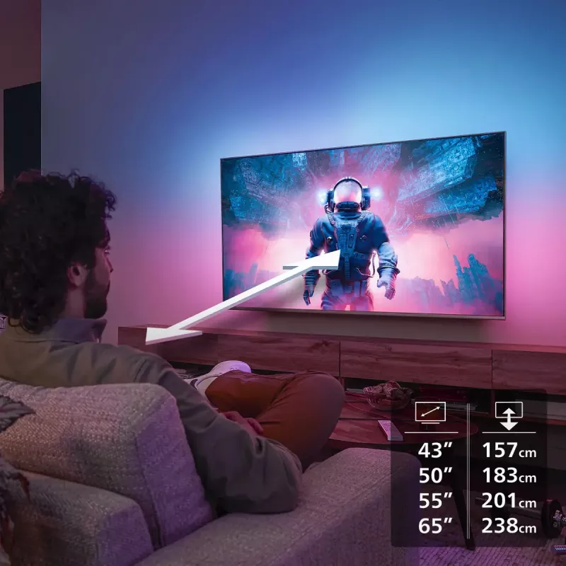 Philips 43PUS8500/12 televisor 109,2 cm (43 polegadas) 4K Ultra HD Ambilight Smart TV Wi-Fi preto