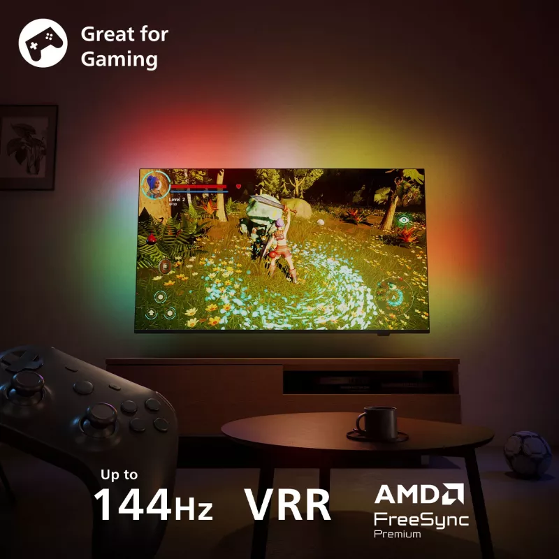 Philips Ambilight 85MLED910/12 65 inch 4K Ultra HD QD-Mini LED Televisor