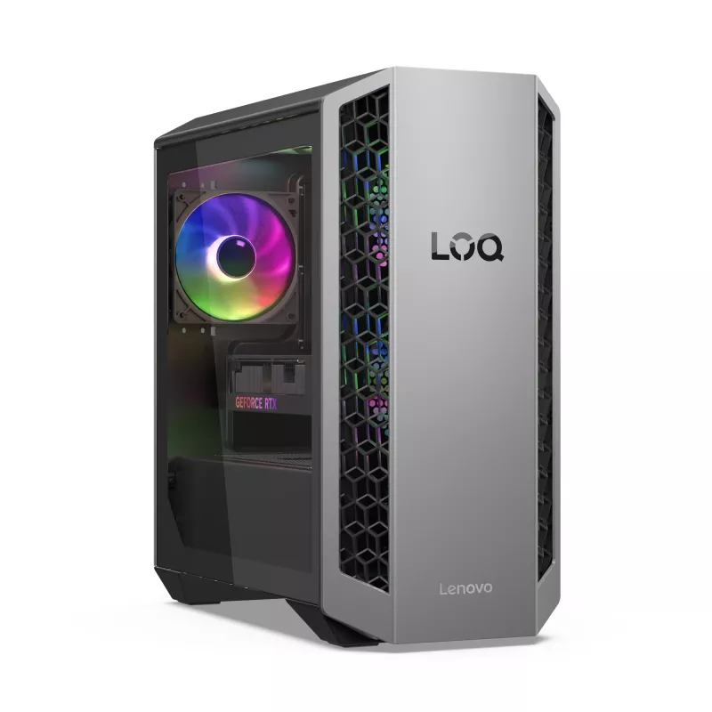 Lenovo LOQ Tower 26ADR10 AMD Ryzen™ 7 8745HX 16 GB DDR5-SDRAM 1 TB SSD NVIDIA GeForce RTX 5060 Windows 11 Home PC preto