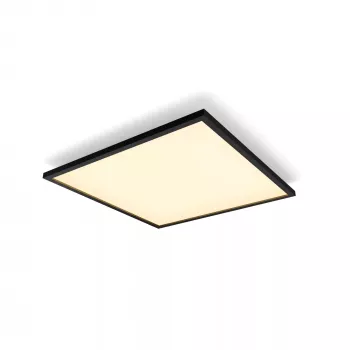 Candeeiro de teto inteligente Philips Hue Aurelle Square Panel, preto