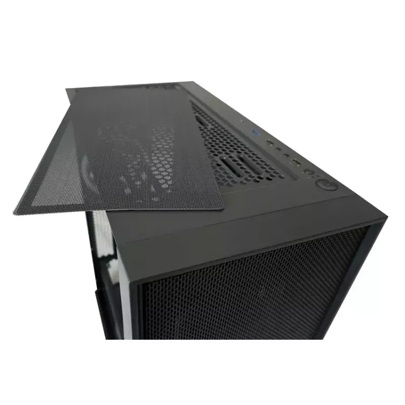 Caixa de PC LC-Power Schwarz_Wanderer_X Midi Tower Preto