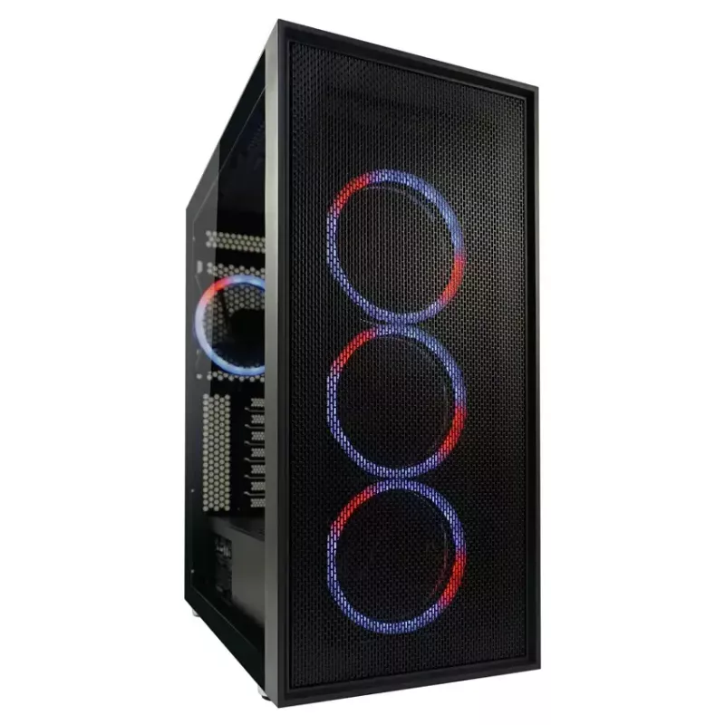 Caixa de PC LC-Power Schwarz_Wanderer_X Midi Tower Preto