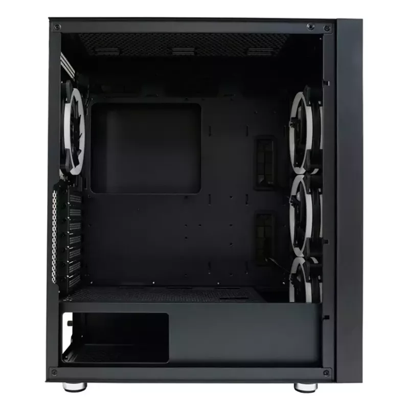 Caixa de PC LC-Power Schwarz_Wanderer_X Midi Tower Preto