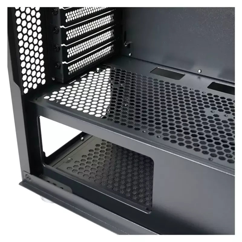 Caixa de PC LC-Power Schwarz_Wanderer_X Midi Tower Preto