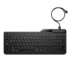 Teclado com retroiluminação com fios HP 400 Tamanho completo USB Preto