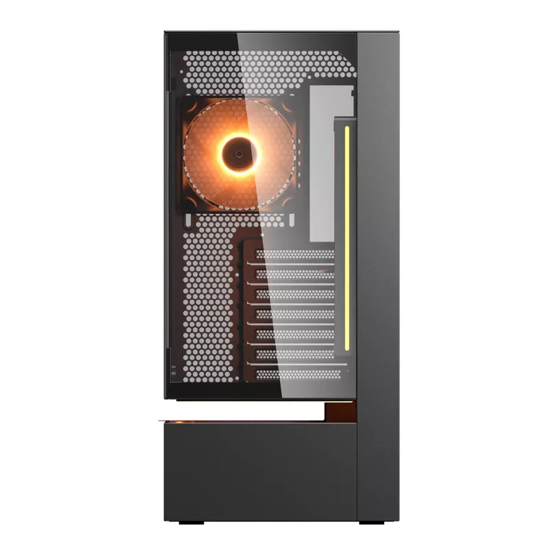 Caixa Midi-Tower COUGAR, CFV235, ARGB, vidro, preto