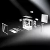 Caixa Midi-Tower COUGAR, CFV235, ARGB, vidro, preto