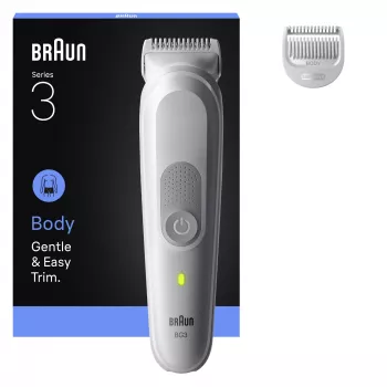 Braun Series 3 aparador de pelos corporais/máquina de barbear, cinzento-claro