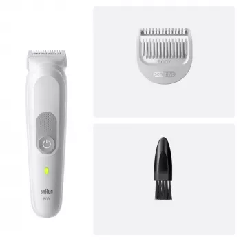 Braun Series 3 aparador de pelos corporais/máquina de barbear, cinzento-claro