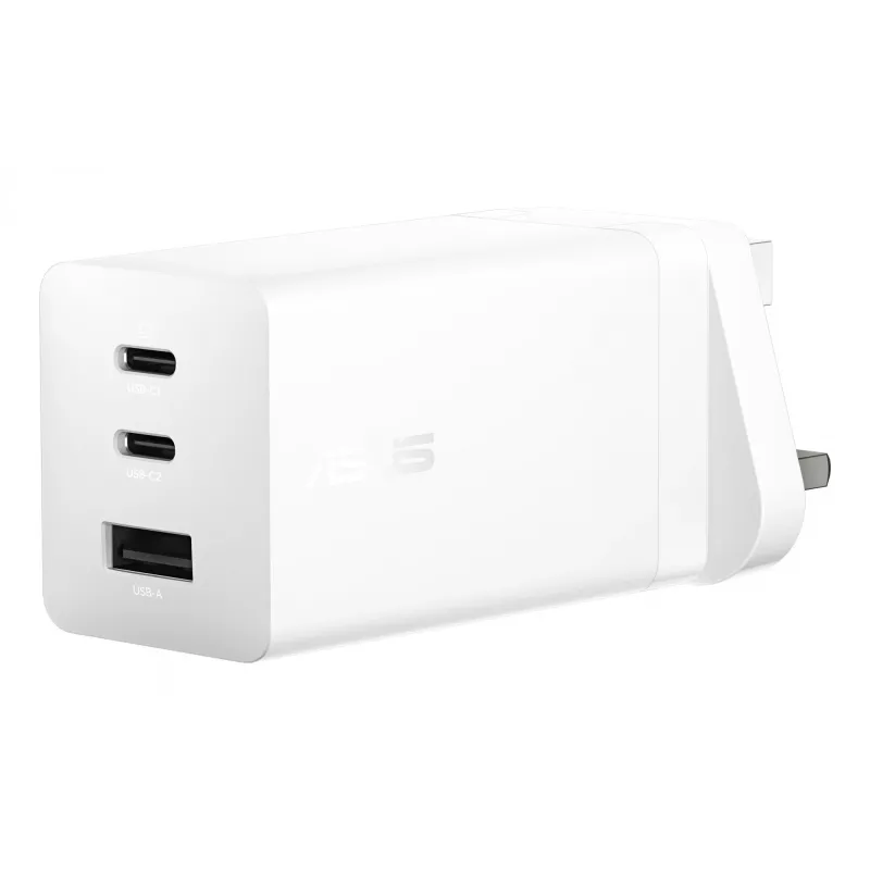 Carregador ASUS 100W USB-C GaN carregador universal branco AC carregamento rápido interior