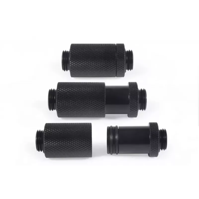 Alphacool ES D-Plug conector de encaixe, G1/4 macho para G1/4 macho, preto