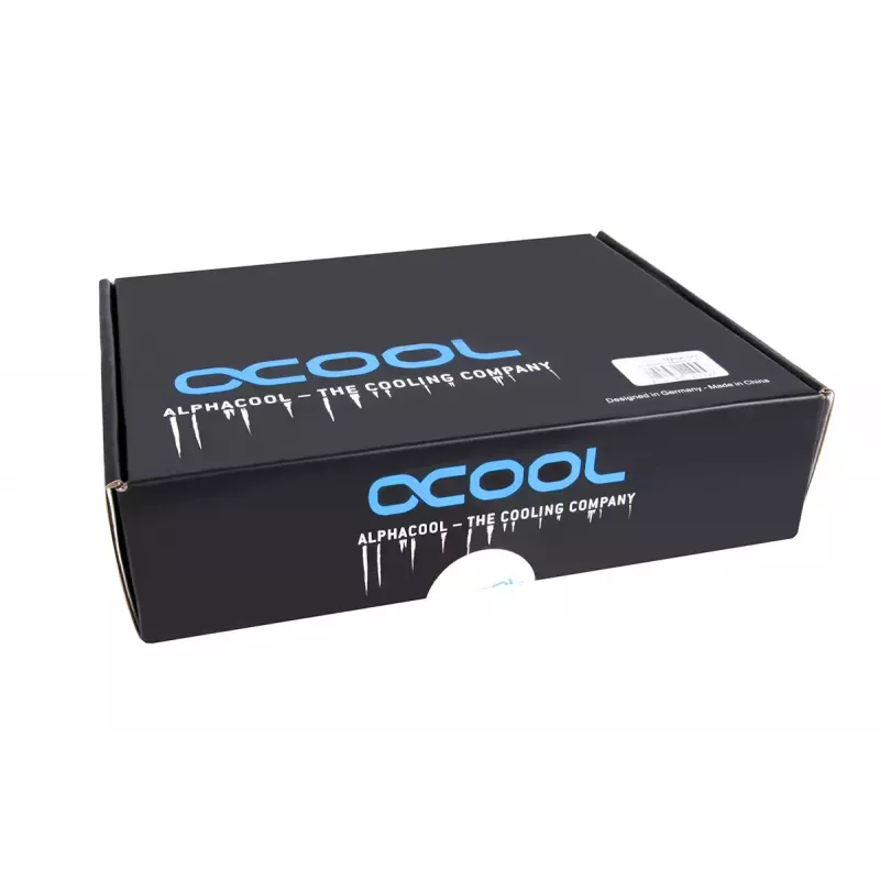 Bloco de água Alphacool 12993 acetal cobre níquel preto 52mm 56mm 22.5mm