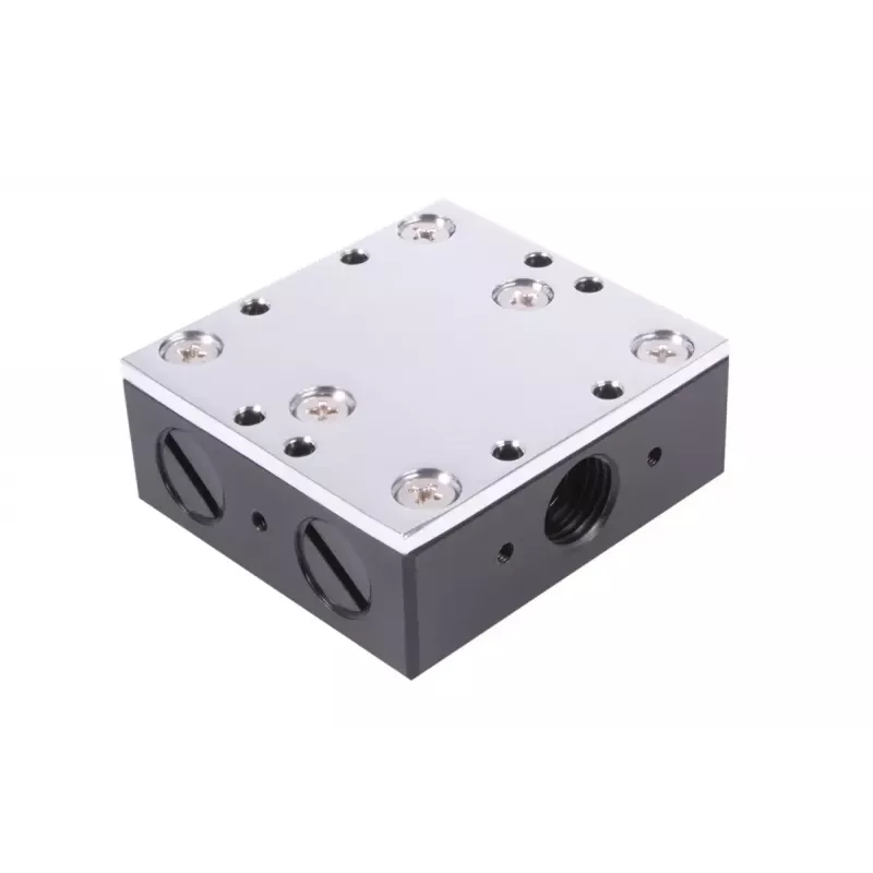 Bloco de água Alphacool 12993 acetal cobre níquel preto 52mm 56mm 22.5mm