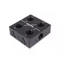 Bloco de água Alphacool 12993 acetal cobre níquel preto 52mm 56mm 22.5mm
