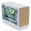 Caixa de PC Lian Li A3-mATX Micro Tower — branco com madeira, suporta fontes de alimentação ATX/SFX/SFX-L, Micro-ATX/Micro-ITX, 1x 3,5 polegadas + 2x 2,5 polegadas