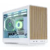 Caixa de PC Lian Li A3-mATX Micro Tower — branco com madeira, suporta fontes de alimentação ATX/SFX/SFX-L, Micro-ATX/Micro-ITX, 1x 3,5 polegadas + 2x 2,5 polegadas