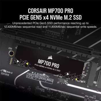Unidade SSD Corsair 1 TB M.2 PCI Express 5.0 MP700 PRO