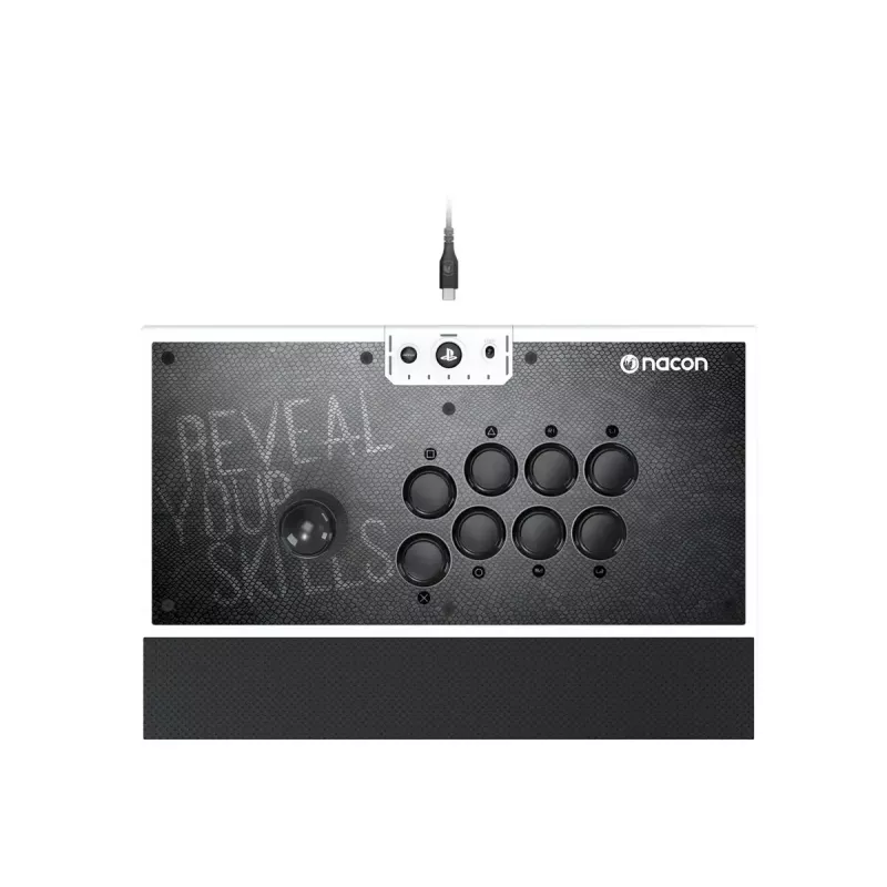 Arcade Stick NACON DAIJA preto branco USB PC PS4 PS5 com fios 3 m