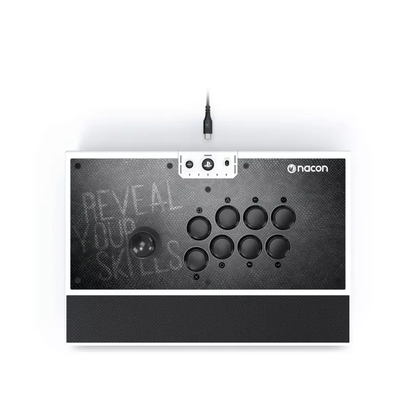 Arcade Stick NACON DAIJA preto branco USB PC PS4 PS5 com fios 3 m