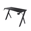 Secretária Trust GXT 700 Omnius preta estrutura metálica retangular 1200x600x740mm