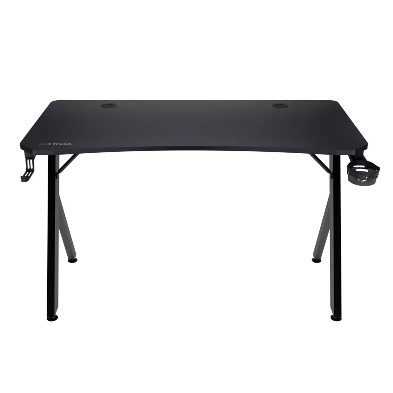 Secretária Trust GXT 700 Omnius preta estrutura metálica retangular 1200x600x740mm
