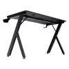 Secretária Trust GXT 700 Omnius preta estrutura metálica retangular 1200x600x740mm